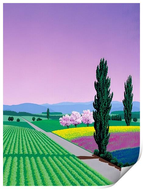 Hiroshi nagai - The Heavenly Landscape Print by Welliam Store
