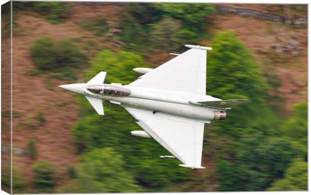 RAF Typhoon Mach Loop Canvas Print by Rory Trappe