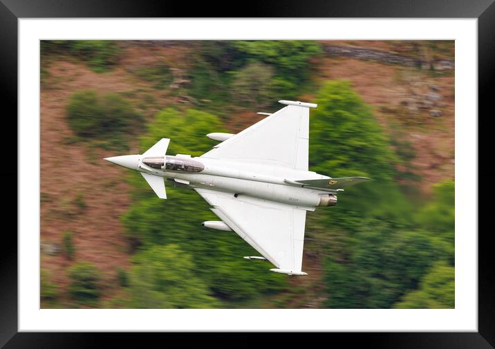 RAF Typhoon Mach Loop Framed Mounted Print by Rory Trappe