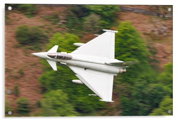 RAF Typhoon Mach Loop Acrylic by Rory Trappe
