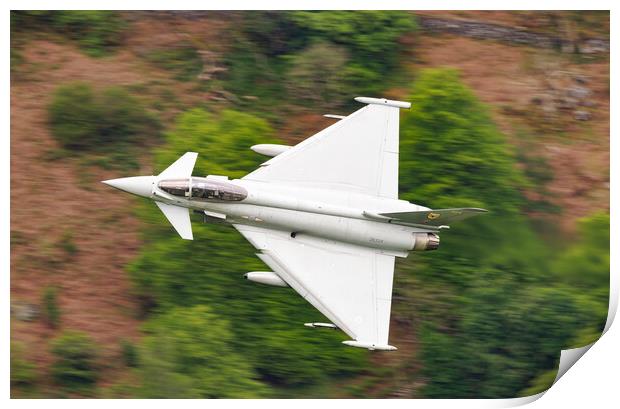 RAF Typhoon Mach Loop Print by Rory Trappe