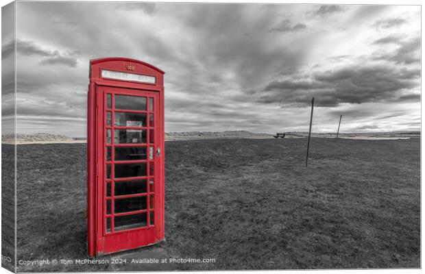 The Phone Box Canvas Print by Tom McPherson