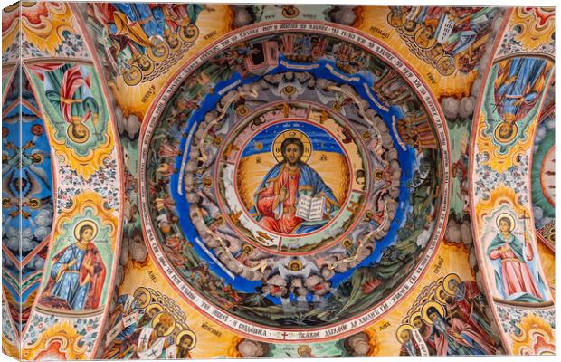 Rila Monastery, the largest Eastern Orthodox monastery in Rila Mountains, Bulgaria Canvas Print by Chun Ju Wu