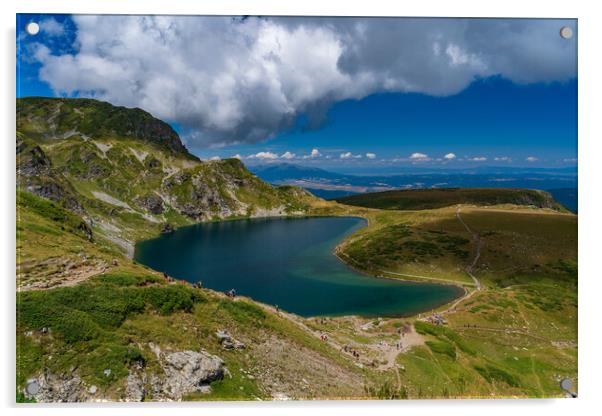 Rila lake at Rila Mountain in Bulgaria Acrylic by Chun Ju Wu