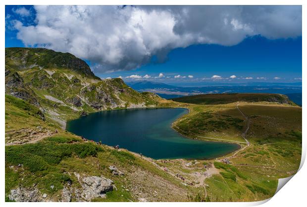 Rila lake at Rila Mountain in Bulgaria Print by Chun Ju Wu