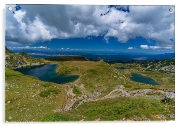 Rila lake at Rila Mountain in Bulgaria Acrylic by Chun Ju Wu