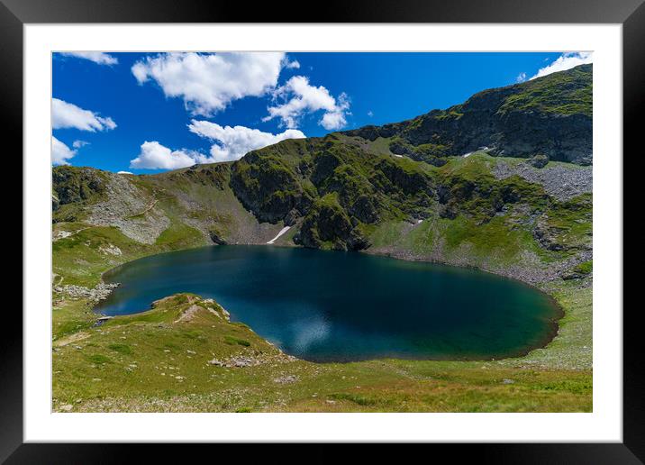 Rila lake at Rila Mountain in Bulgaria Framed Mounted Print by Chun Ju Wu