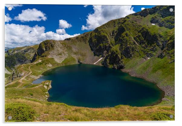 Rila lake at Rila Mountain in Bulgaria Acrylic by Chun Ju Wu