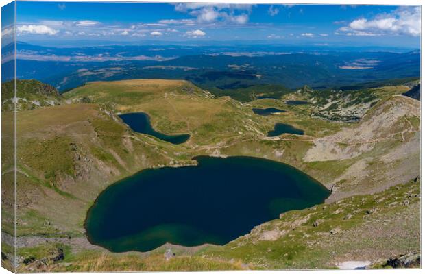 The Seven Rila Lakes in the Rila Mountain, Bulgaria Canvas Print by Chun Ju Wu
