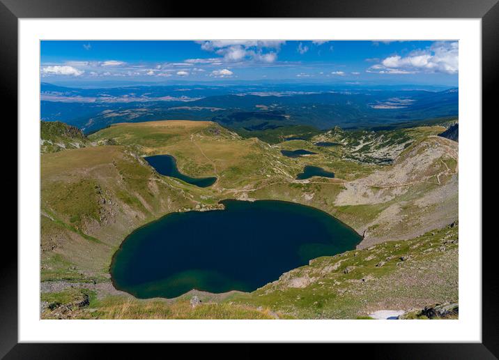 The Seven Rila Lakes in the Rila Mountain, Bulgaria Framed Mounted Print by Chun Ju Wu