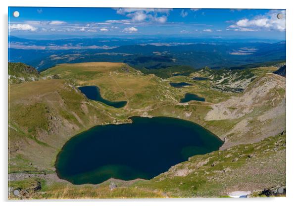 The Seven Rila Lakes in the Rila Mountain, Bulgaria Acrylic by Chun Ju Wu