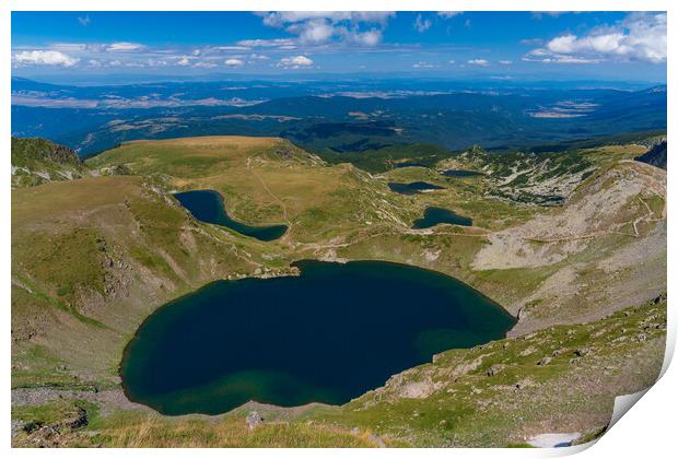 The Seven Rila Lakes in the Rila Mountain, Bulgaria Print by Chun Ju Wu