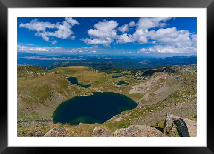 The Seven Rila Lakes in the Rila Mountain, Bulgaria Framed Mounted Print by Chun Ju Wu