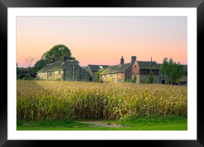Yorkshire Farmhouse Framed Mounted Print by Alison Chambers