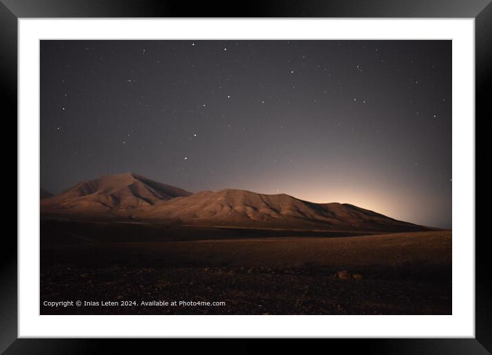 Desert Mountain Sunset Framed Mounted Print by Inias Leten