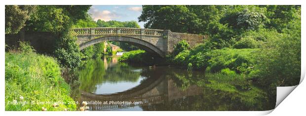 Pollock House Bridge Reflections Print by Les McLuckie
