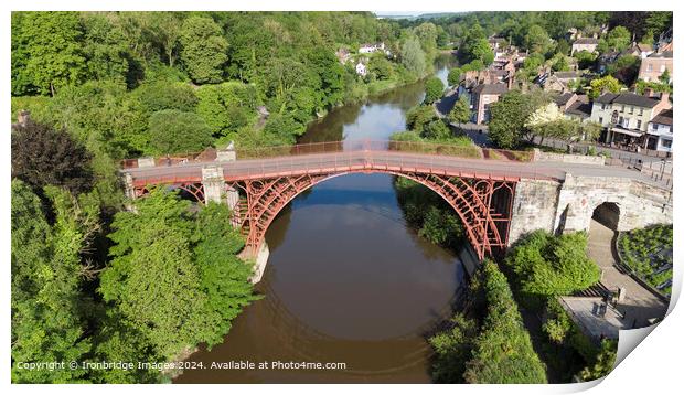 Reflections and shadows Print by Ironbridge Images