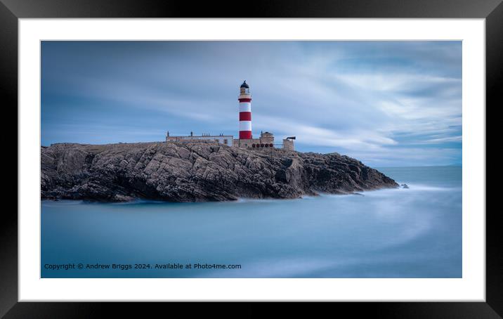 Eilean Glas Lighthouse, Scalpay, Scotland Framed Mounted Print by Andrew Briggs