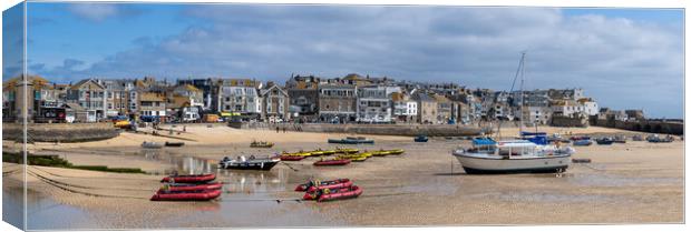 St Ives Harbour Canvas Print by Richard Downs