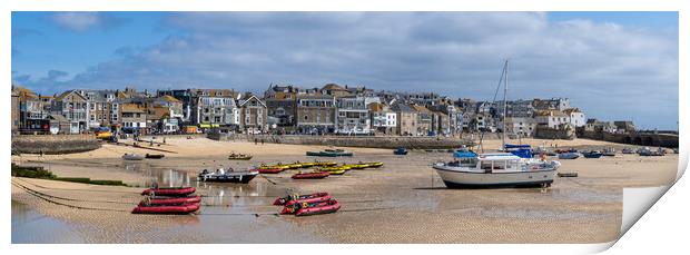 St Ives Harbour Print by Richard Downs