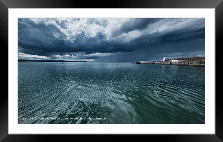 Burghead Bay Cloudscape Landscape Framed Mounted Print by Tom McPherson