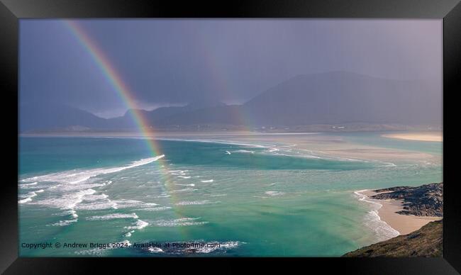 The light and the dark, Isle of Harris Framed Print by Andrew Briggs