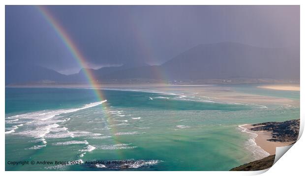 The light and the dark, Isle of Harris Print by Andrew Briggs