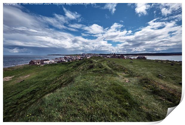 Burghead Broch Coastal Vista Print by Tom McPherson