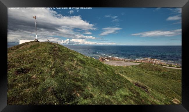 Burghead Broch Coastal Landscape Framed Print by Tom McPherson