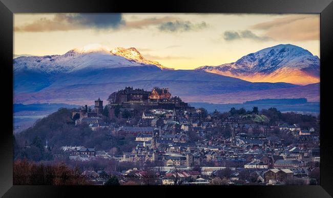 Stirling Castle Sunrise Framed Print by Andrew Briggs