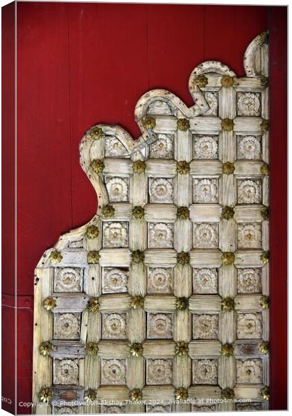 Artistic ancient door with high contrast background. Canvas Print by PhotOvation-Akshay Thaker