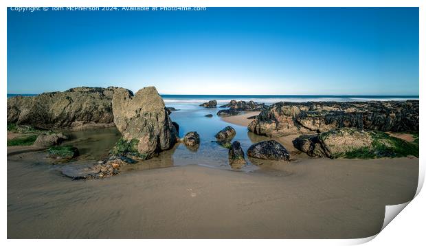 Long Exposure Seascape Lossiemouth Print by Tom McPherson