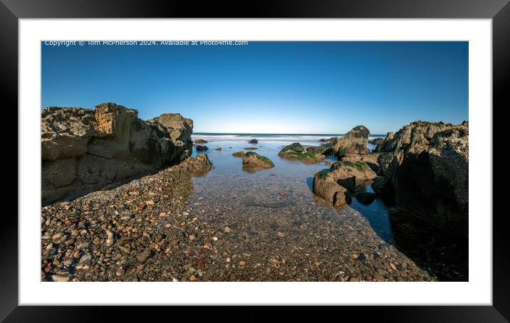 Rocky Seascape 33 Framed Mounted Print by Tom McPherson