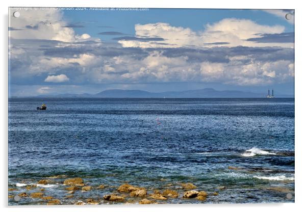 Moray Firth Nautical Serenity Acrylic by Tom McPherson
