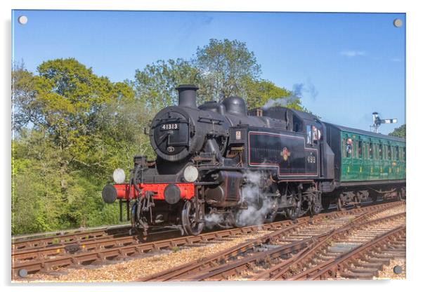 Steam Train Track Haven Acrylic by James Marsden