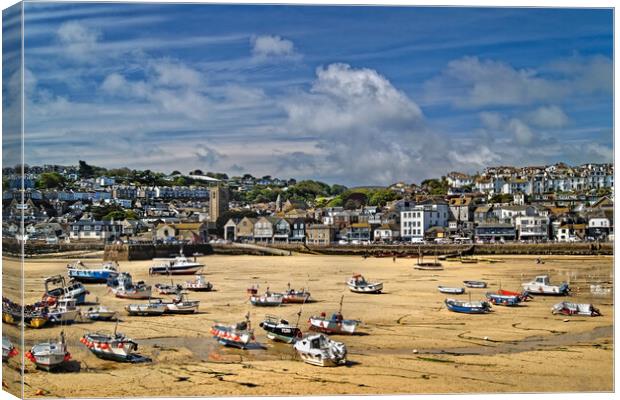 St Ives Harbour  Canvas Print by Darren Galpin
