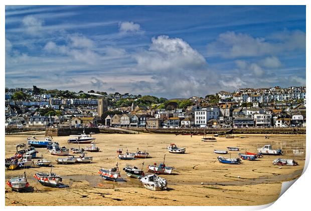 St Ives Harbour  Print by Darren Galpin
