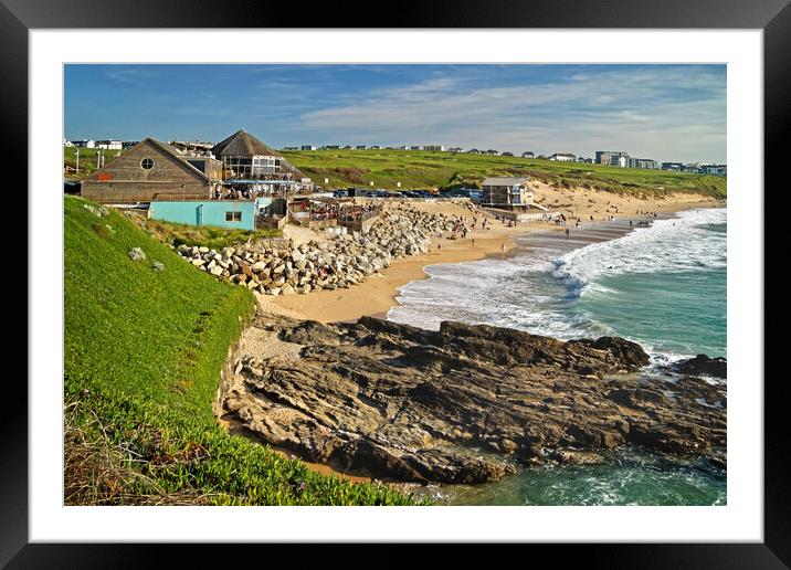 Fistral Beach Newquay Framed Mounted Print by Darren Galpin