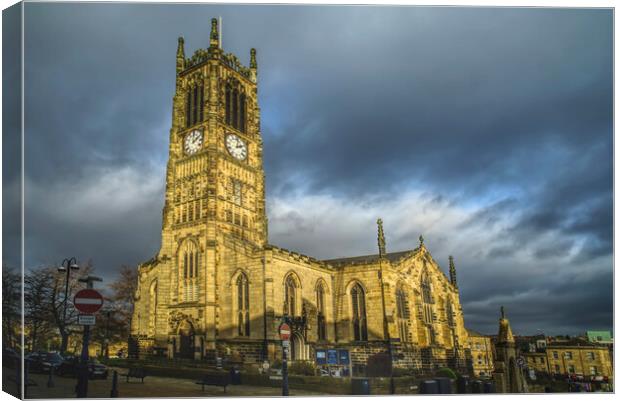 Huddersfield St Peters Church Canvas Print by Alison Chambers