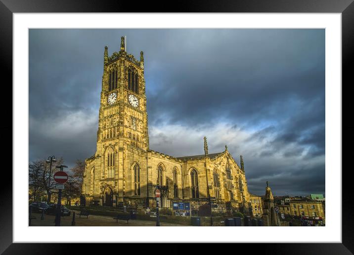 Huddersfield St Peters Church Framed Mounted Print by Alison Chambers