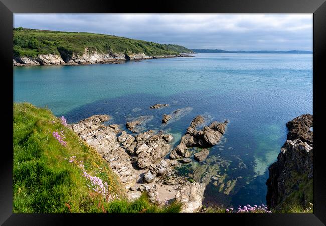 Maenporth Framed Print by Richard Downs