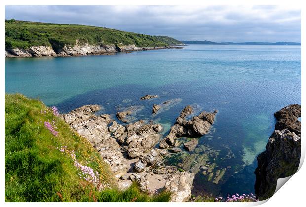 Maenporth Print by Richard Downs