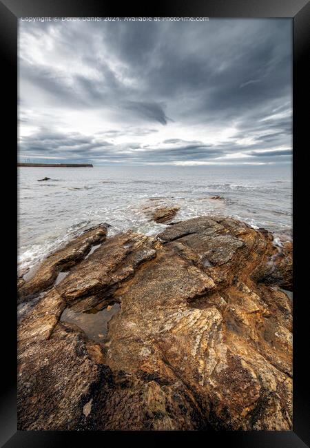 Hopeman Beach Seascape Scotland Framed Print by Derek Daniel