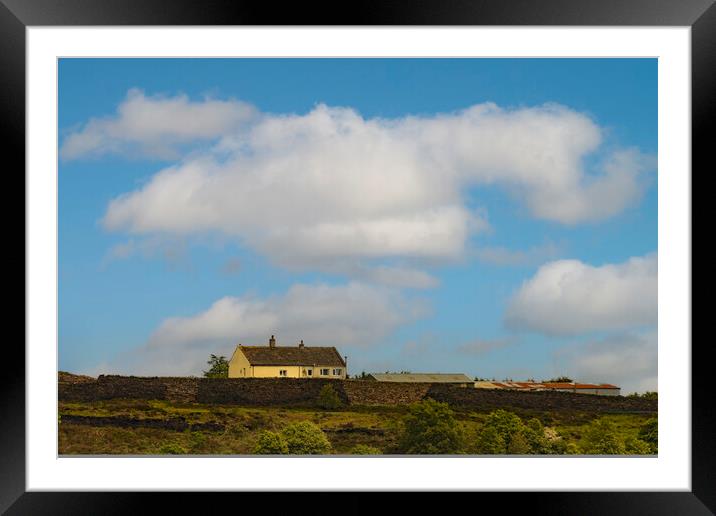 Scenes of Yorkshire - Cottage on the Hill Framed Mounted Print by Glen Allen