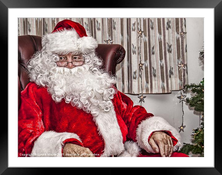 Santa Is In Town Framed Mounted Print by Lynne Morris (Lswpp)