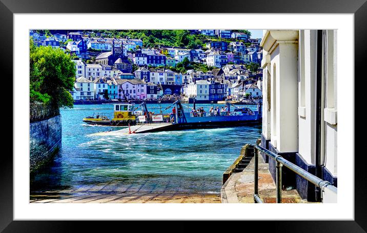 The Kingswear to Dartmouth Car Ferry  Framed Mounted Print by Peter F Hunt