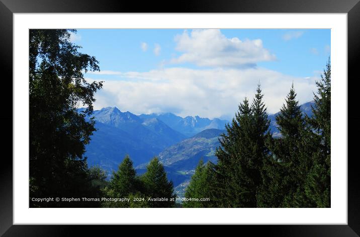 Oasta Valley Alps Italy  Framed Mounted Print by Stephen Thomas Photography 
