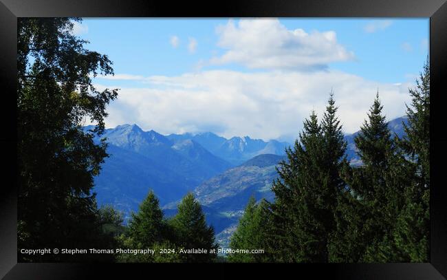 Oasta Valley Alps Italy  Framed Print by Stephen Thomas Photography 