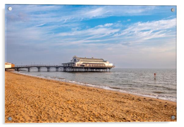 Cleethorpes Pier Acrylic by Steve Smith