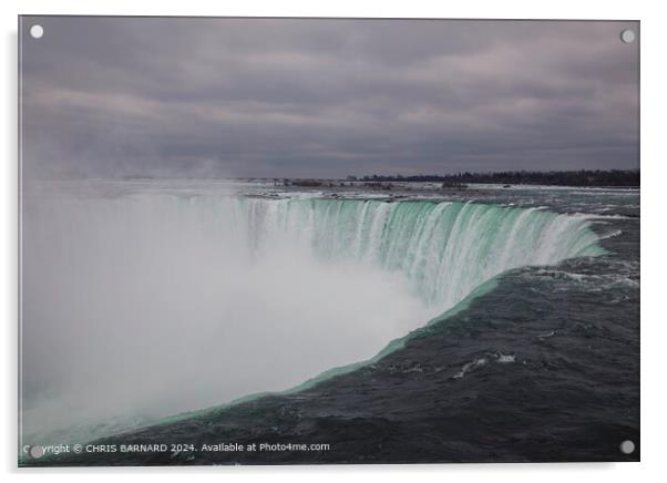 Horseshoe Falls at Niagara Acrylic by CHRIS BARNARD